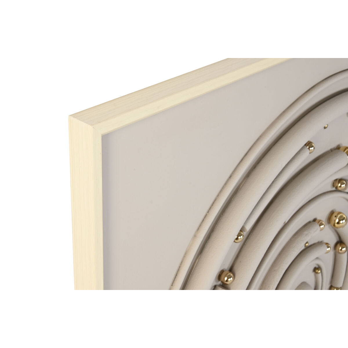 Image secondaire de Cadre Home ESPRIT Beige Gris Moderne Cercles 100 x 3,5 x 100 cm (2 Unités)