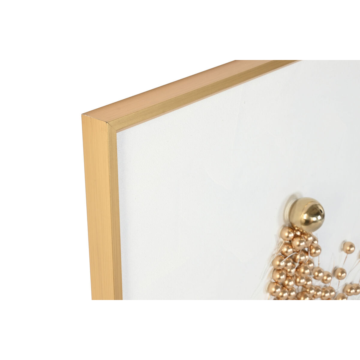 Image secondaire de Cadre Home ESPRIT Blanc Doré Moderne 100 x 3,5 x 100 cm (2 Unités)