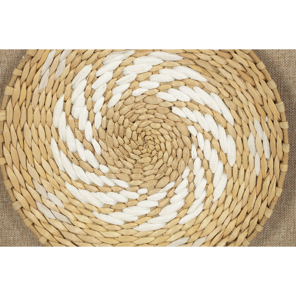 Image secondaire de Cadre Home ESPRIT Blanc Beige Boho 35 x 3,6 x 35 cm (2 Unités)