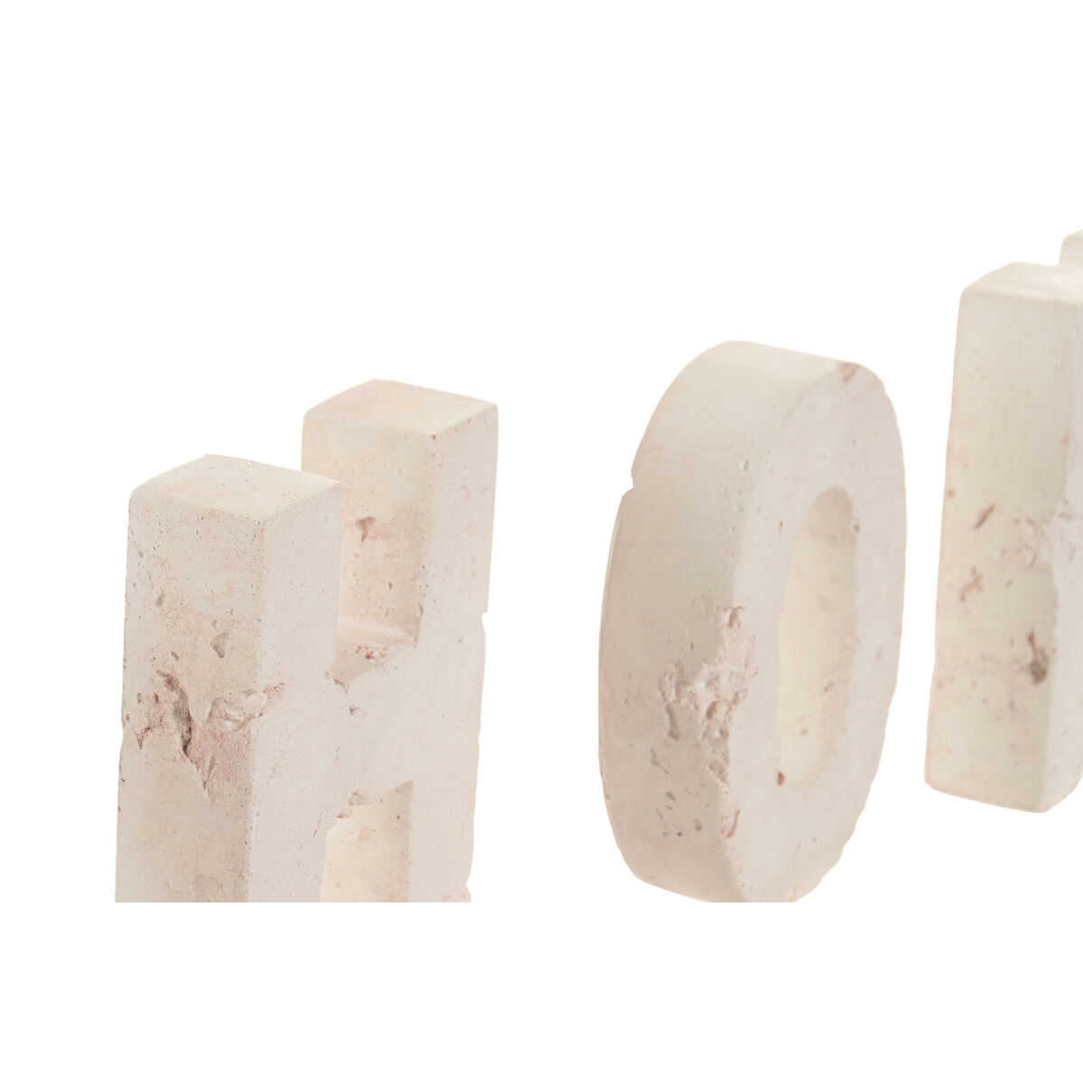 Image secondaire de Figurine Décorative Home ESPRIT Rose clair 42.5 X 3.5 X 12 CM 42,5 X 3,5 X 11 CM (2 Unités)
