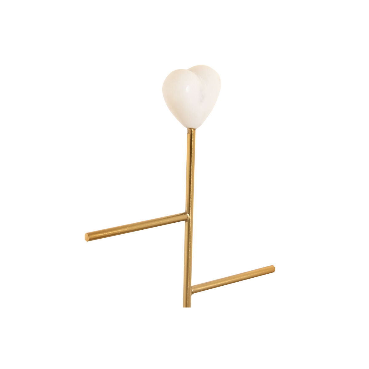 Sieradenhouder Home ESPRIT Wit Gouden Metaal 16 x 13 x 32 cm