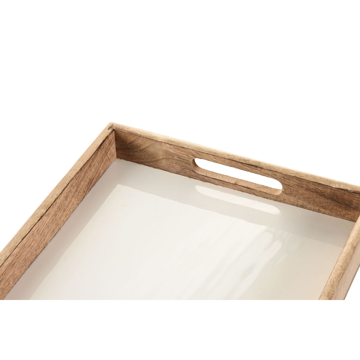 Tray Home ESPRIT White Natural Mango wood 43,5 X 27 X 4,5 CM, view 2