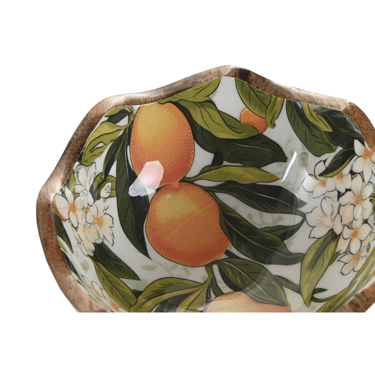 Snack Bowl Home ESPRIT Multicolour Mango wood Lacquered 15 x 15 x 6,5 cm, view 2