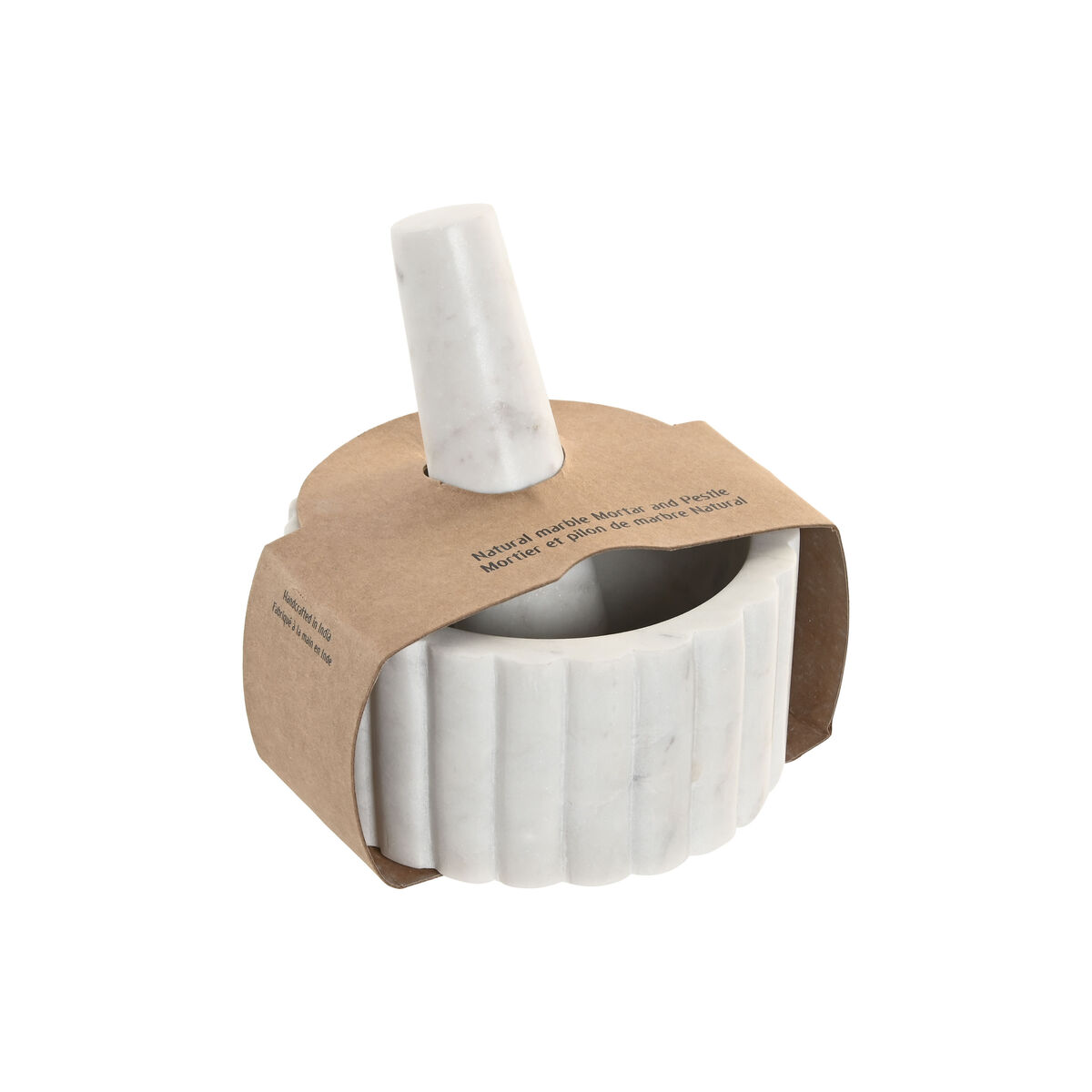Image secondaire de Mortier de cuisine Home ESPRIT Marbre 12,5 x 12,5 x 7,5 cm