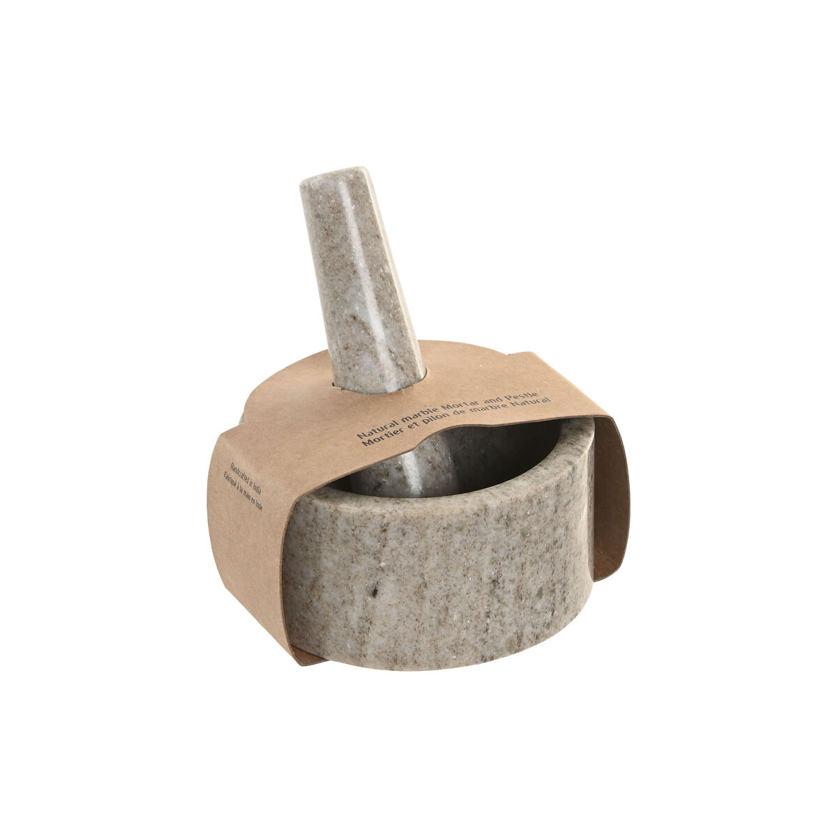 Image secondaire de Mortier de cuisine Home ESPRIT Marbre 12,5 x 12,5 x 7,5 cm