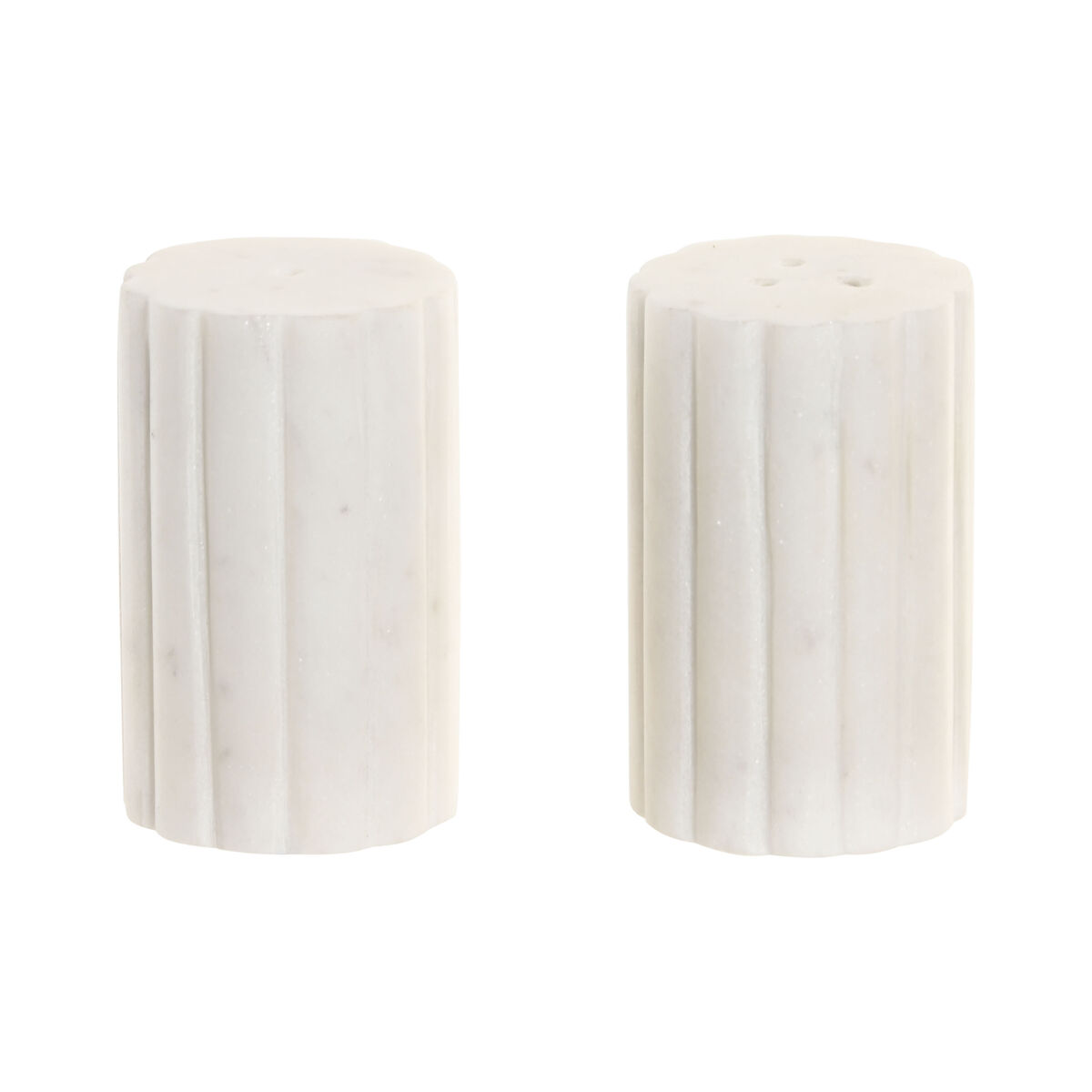 Salière et Poivrière Home ESPRIT Blanc Urbaine 4,5 x 4,5 x 8 cm