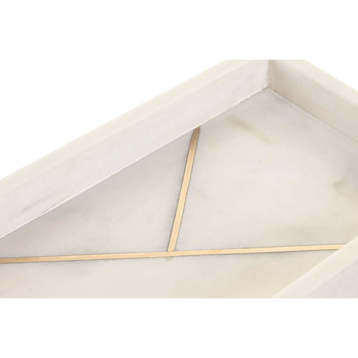 Image secondaire de Plateau apéritif Home ESPRIT Blanc Doré 30 X 15 X 3,8 CM 30,5 X 15 X 3,8 CM