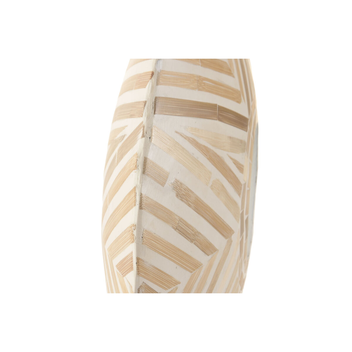 Set van 2 Vazen Home ESPRIT Wit Bruin Hars Bamboe Natuurlijk Tropisch 47 X 13 X 52 CM (2 Onderdelen)