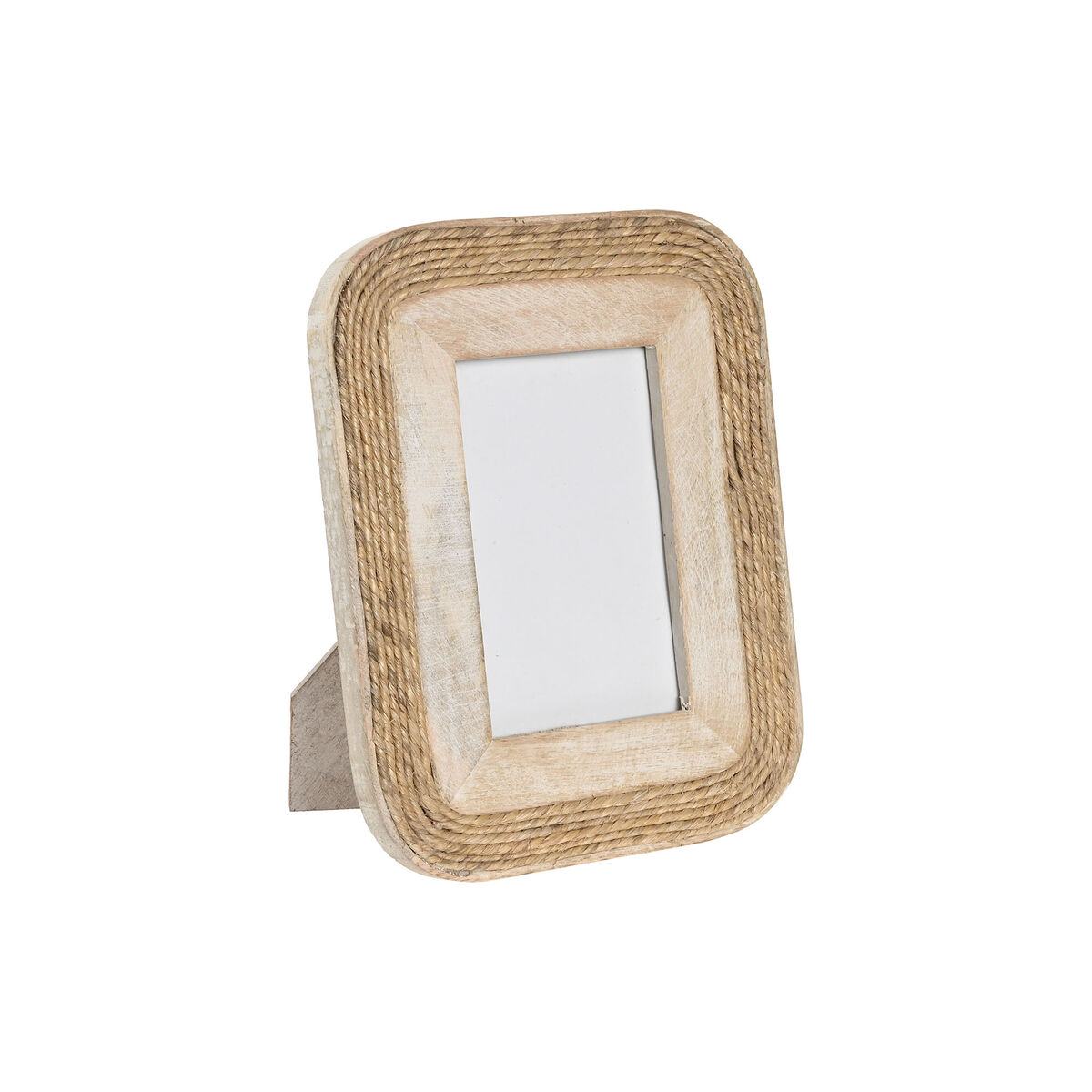 Fotolijsten Home ESPRIT Bruin Kristal Touw Mangohout Natuurlijk Cottage