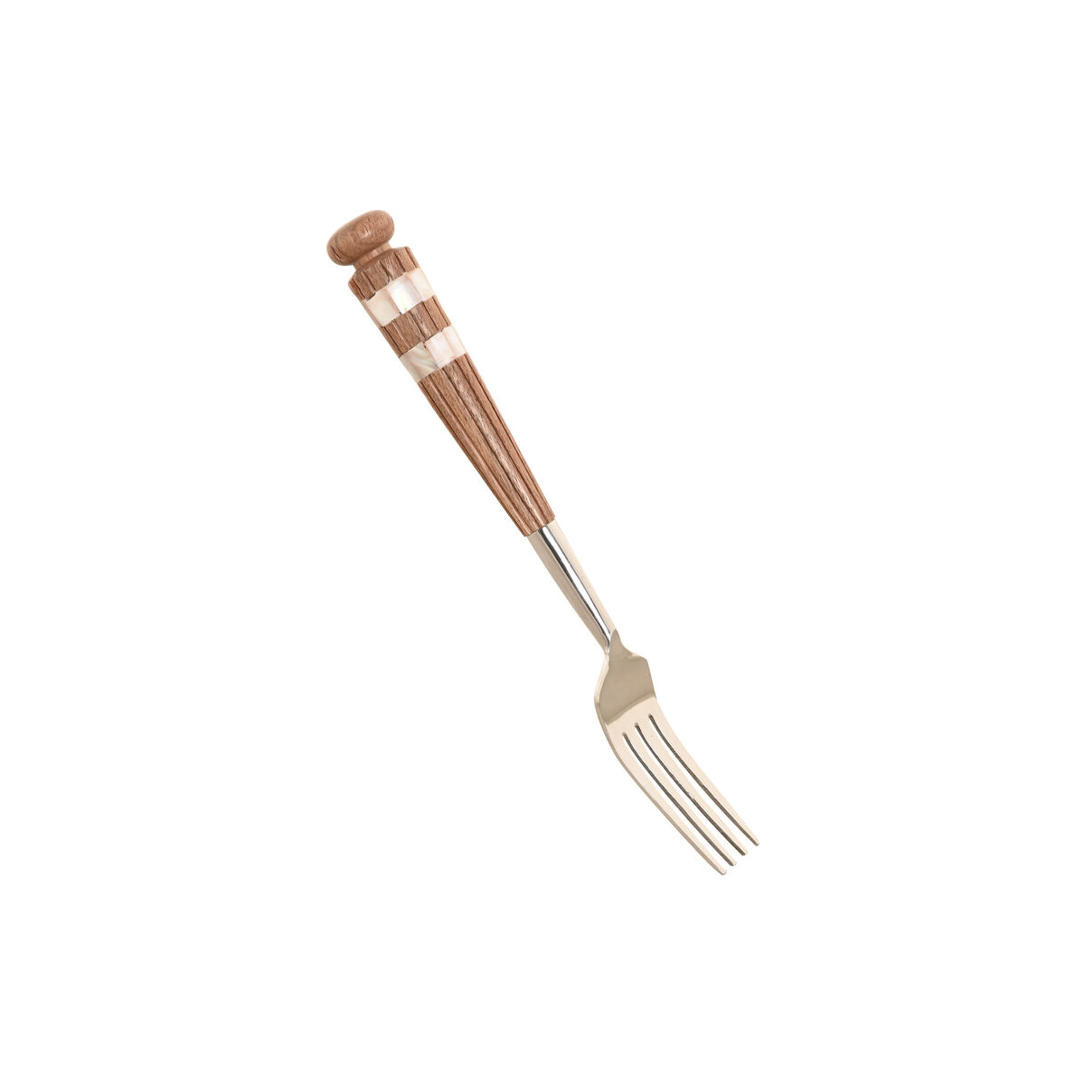 Cutlery Home ESPRIT White Silver Natural Stainless steel Acacia 4,5 X 2 X 21 CM 16 Pieces, view 4
