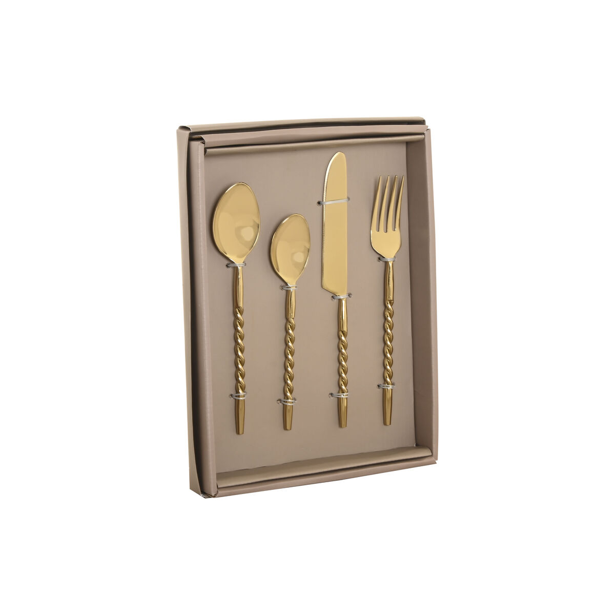 Cutlery Home ESPRIT Golden Stainless steel 4,5 X 2 X 21 CM 16 Pieces, view 2