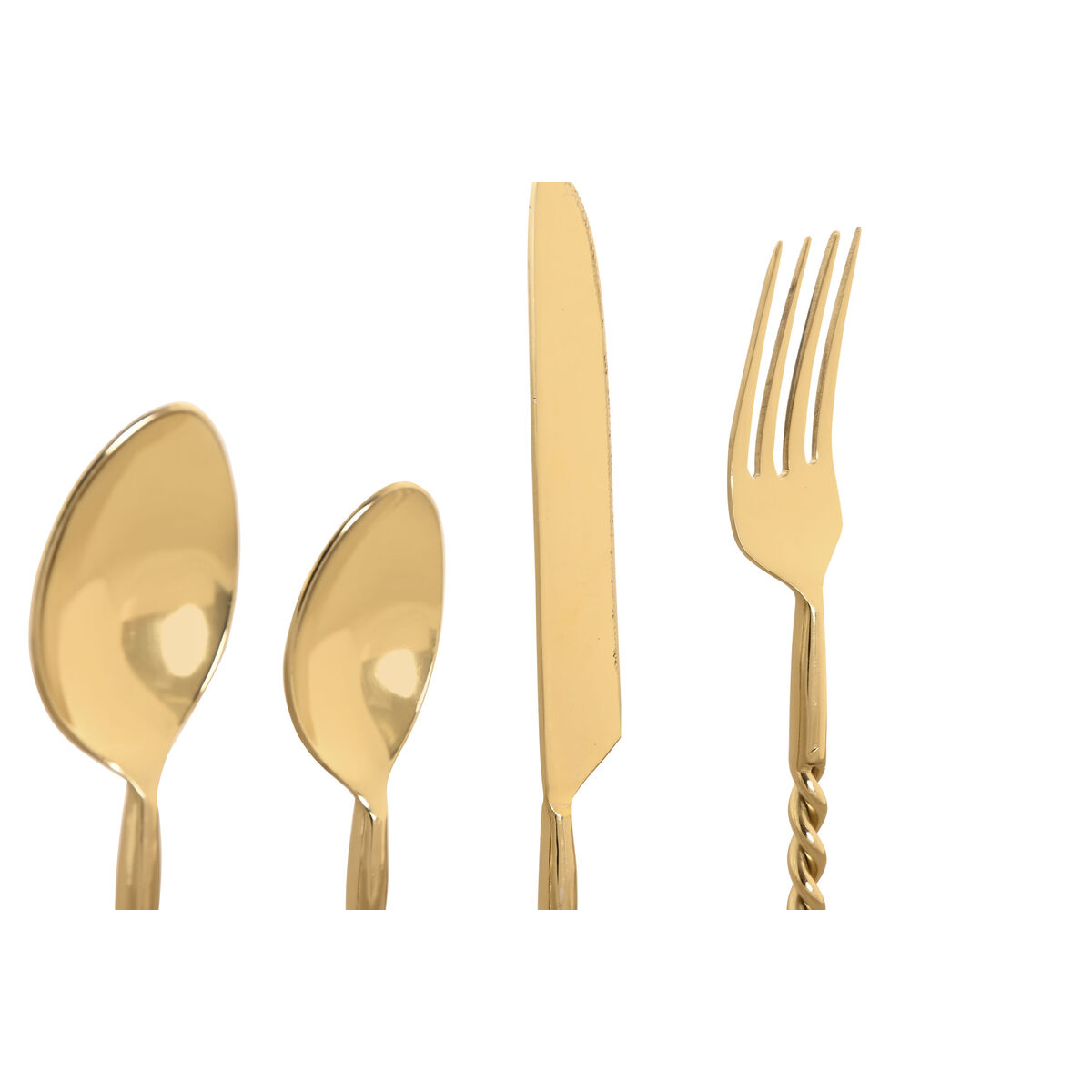 Cutlery Home ESPRIT Golden Stainless steel 4,5 X 2 X 21 CM 16 Pieces, view 3