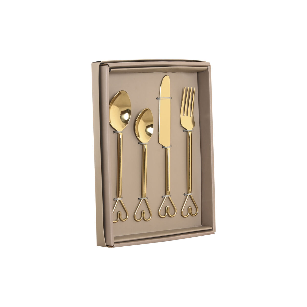 Cutlery Home ESPRIT Golden Stainless steel 4,5 x 1,5 x 21 cm 16 Pieces, view 2
