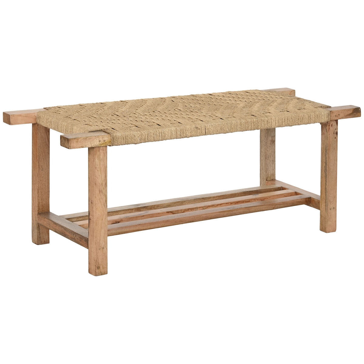 Kruk Home ESPRIT Touw Mangohout 127 x 41 x 47 cm