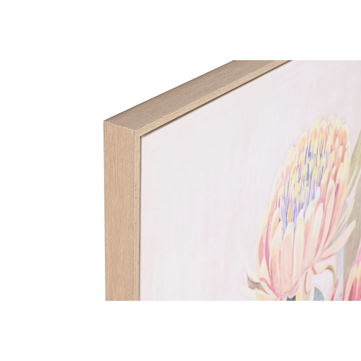 Image secondaire de Cadre Home ESPRIT Vert Rose Fleurs Shabby Chic 75 x 4 x 100 cm (2 Unités)