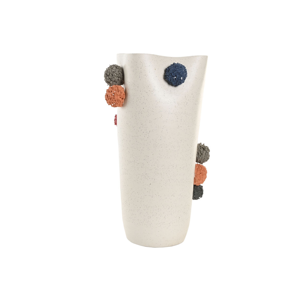 Vaas Home ESPRIT Wit Multicolour Keramisch 25 x 25 x 42 cm