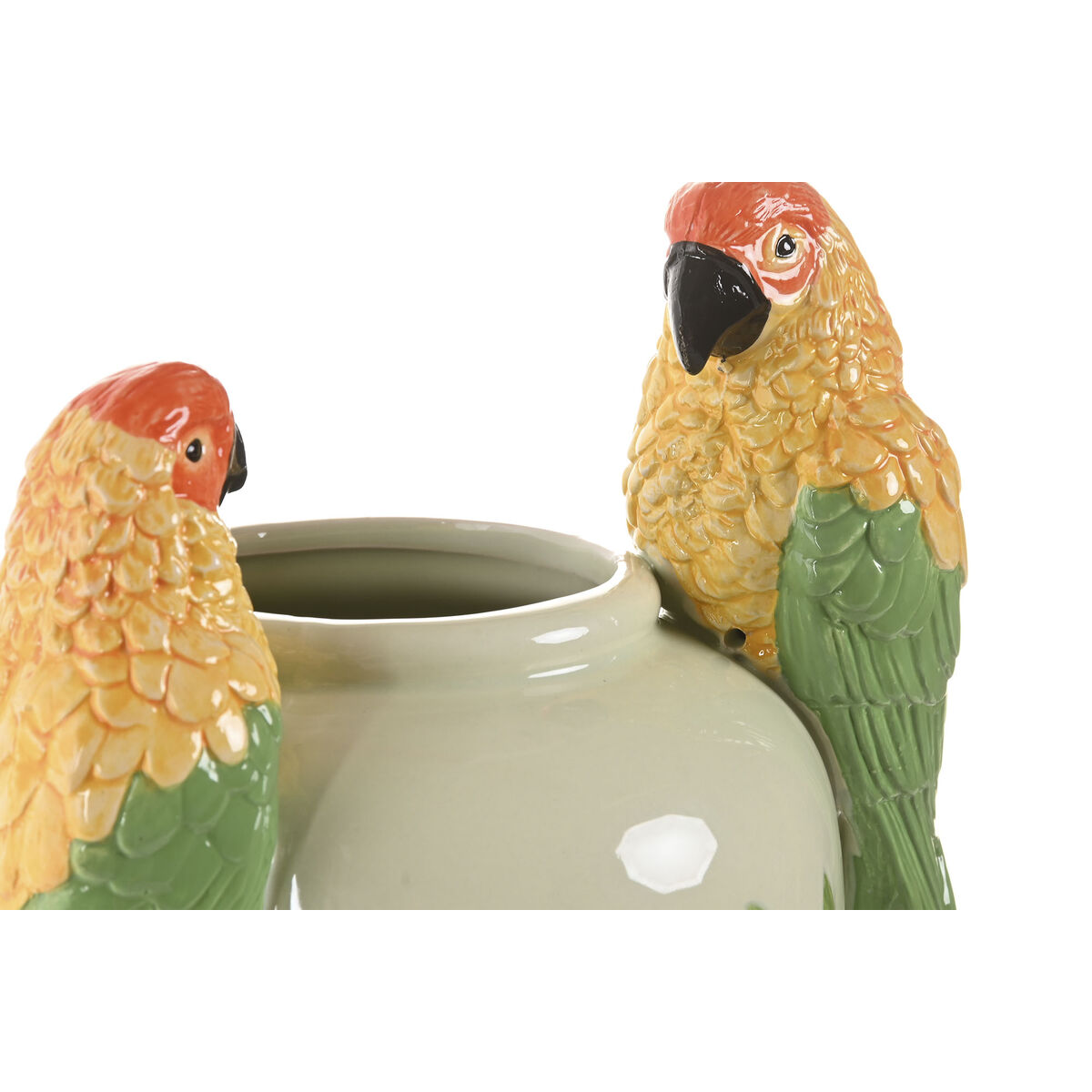 Vaas Home ESPRIT Geel Groen Keramisch Tropisch 21 x 21 x 24 cm