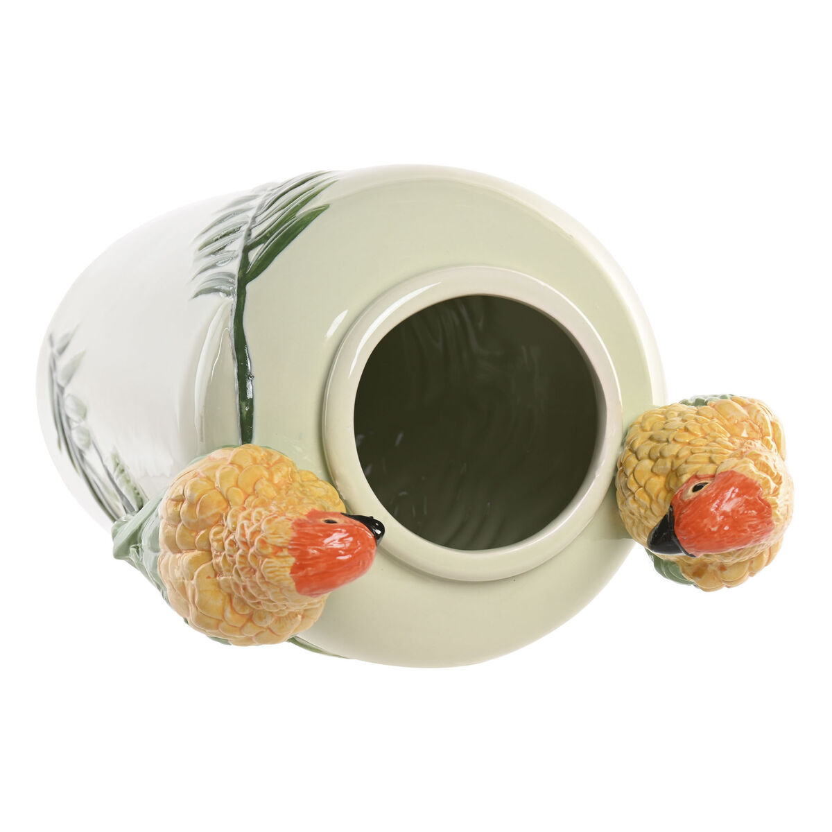 Vaas Home ESPRIT Geel Groen Keramisch Tropisch 21 x 21 x 24 cm