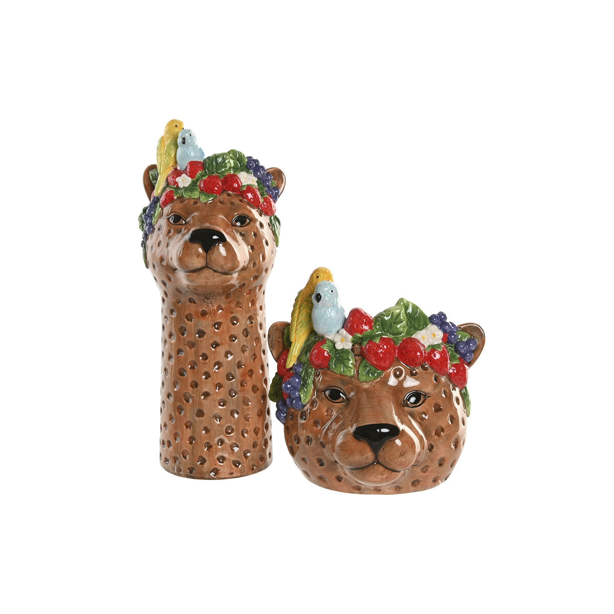 Middenstuk Home ESPRIT Bruin Keramisch 25 X 23 X 23,5 CM