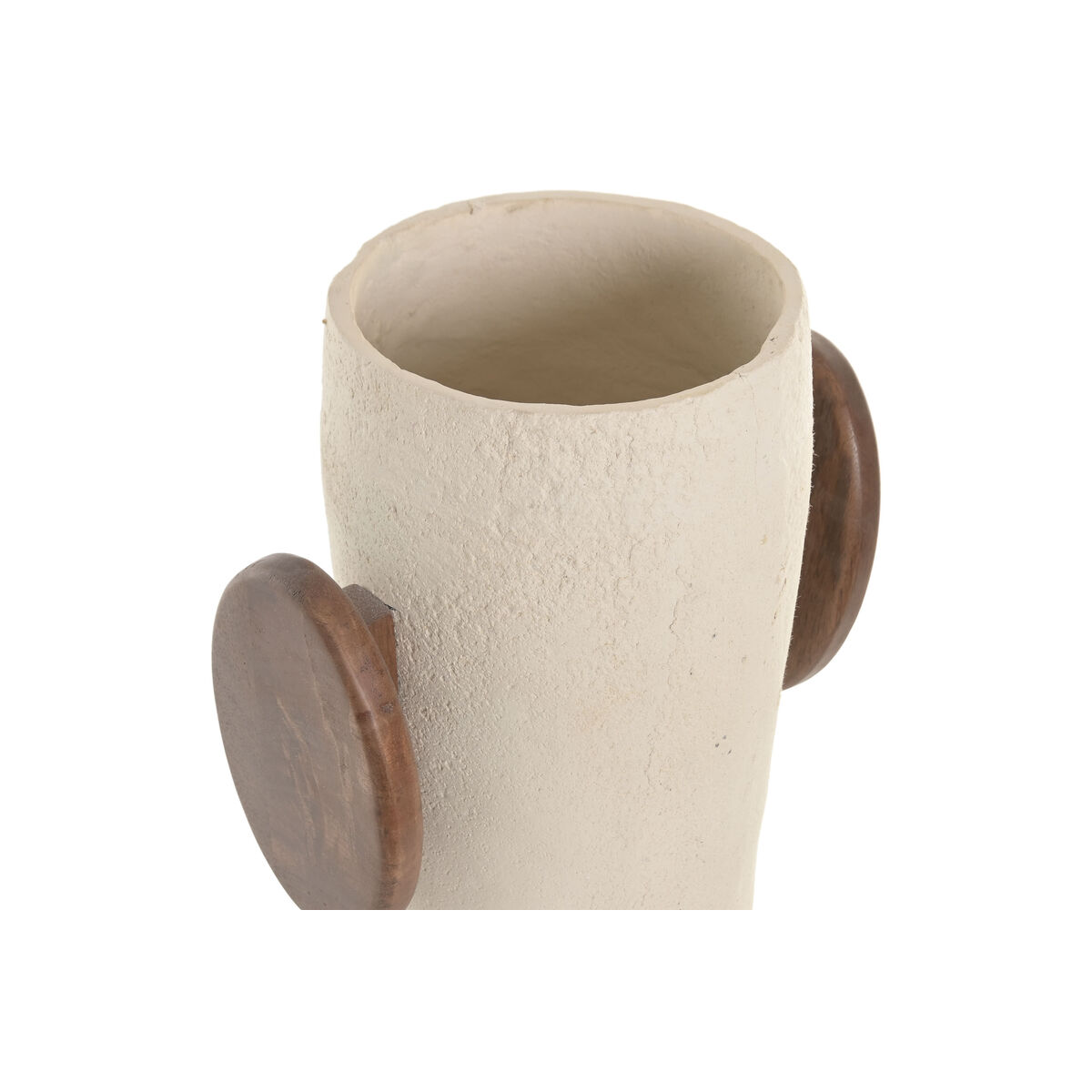 Vaas Home ESPRIT Bruin Beige Mangohout Papier-maché
