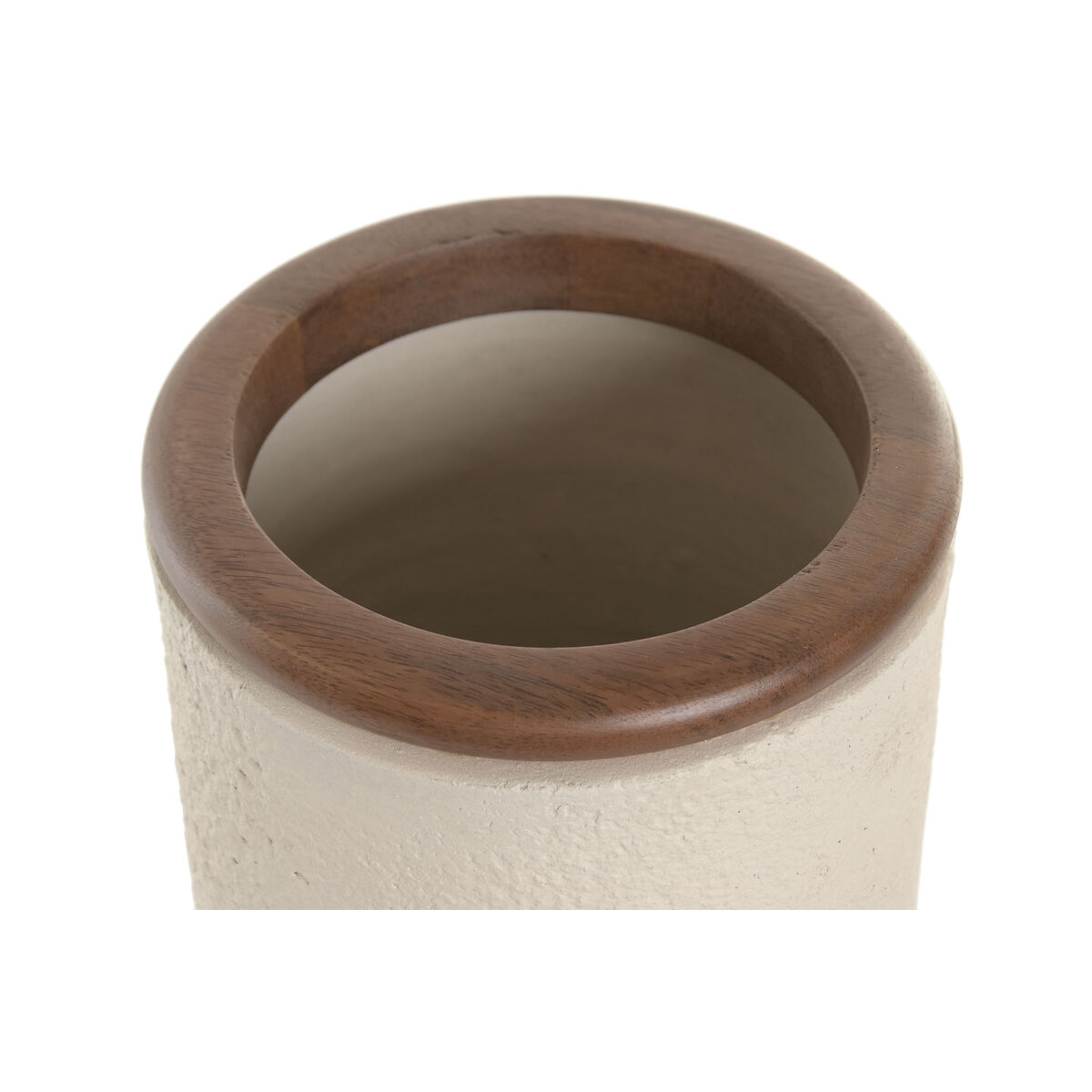 Vaas Home ESPRIT Bruin Beige Terra cotta Mangohout 16 x 16 x 40 cm