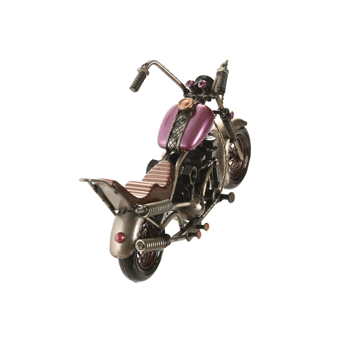Decoratieve figuren Home ESPRIT Blauw Groen Lila Motorfiets Vintage 23 x 8 x 11 cm (3 Stuks)