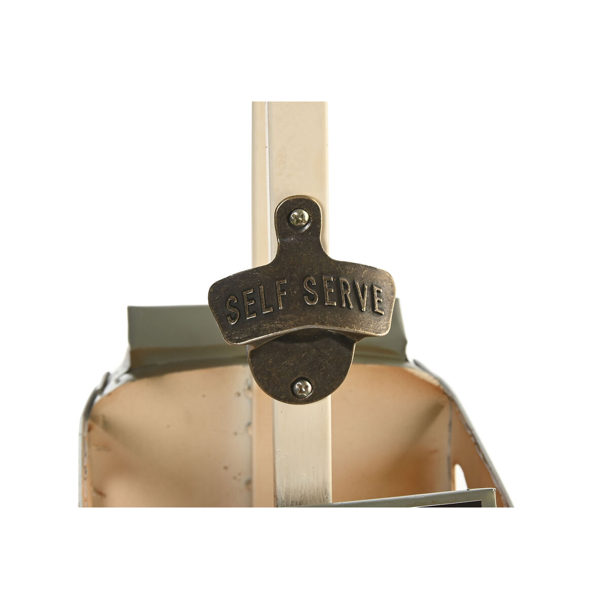 Flessenrek Home ESPRIT Geel Wit 28 X 17 X 37 CM