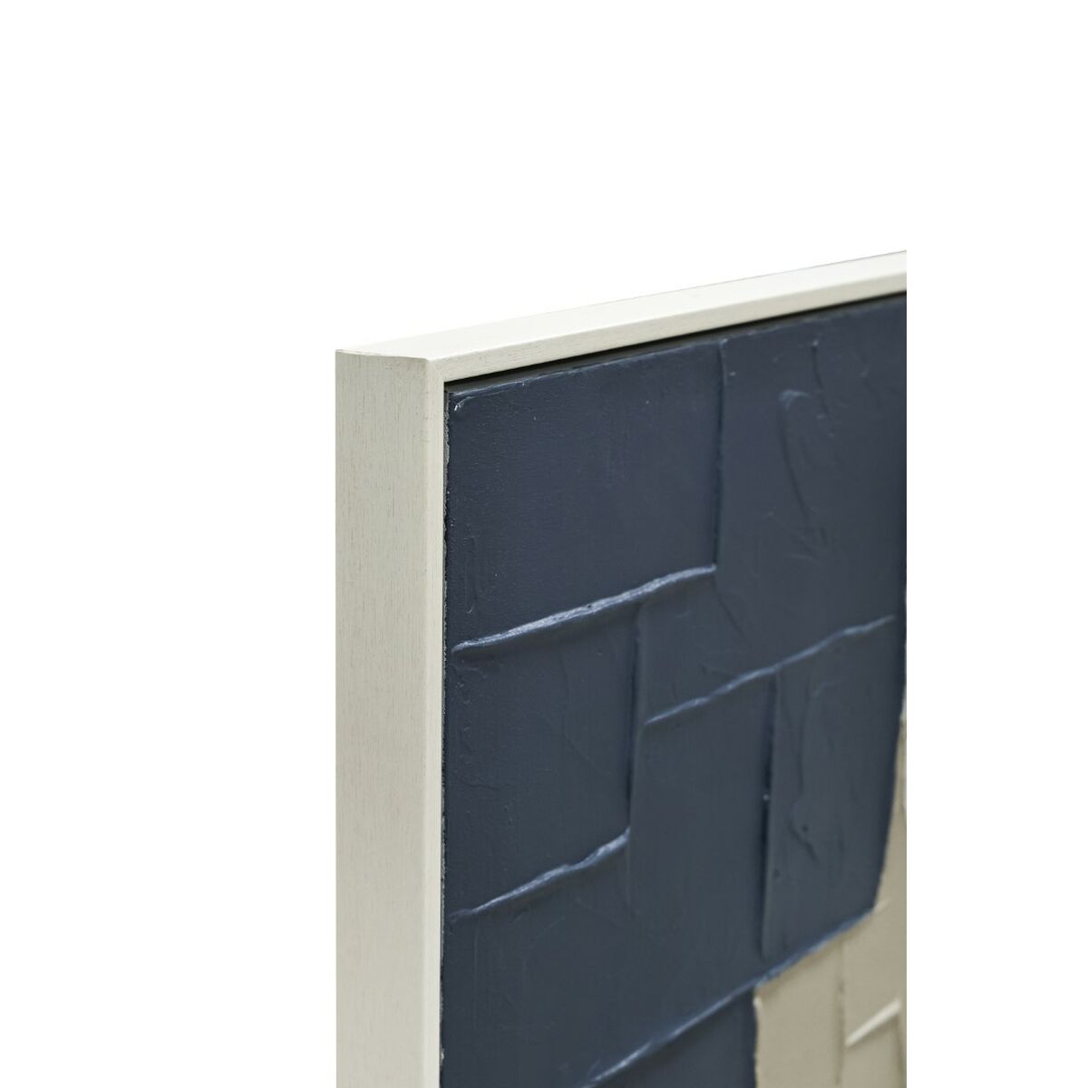 Image secondaire de Cadre Home ESPRIT Bleu Blanc Abstrait Urbaine 83 x 4 x 123 cm (2 Unités)