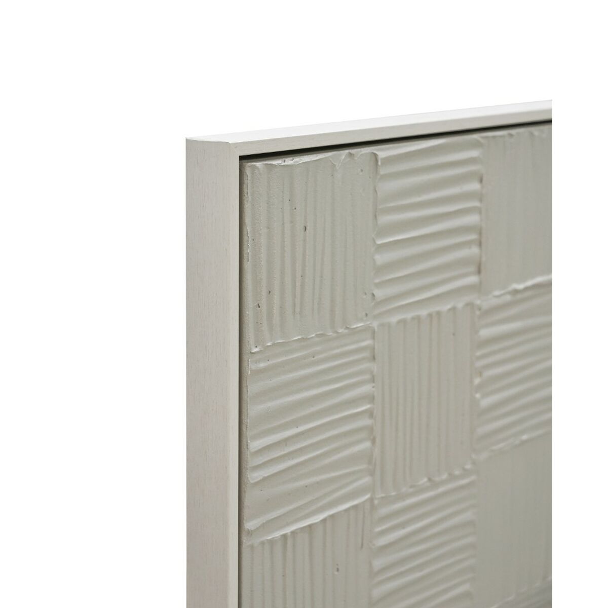 Image secondaire de Cadre Home ESPRIT Blanc Beige Moderne Scandinave 83 x 4 x 123 cm (2 Unités)