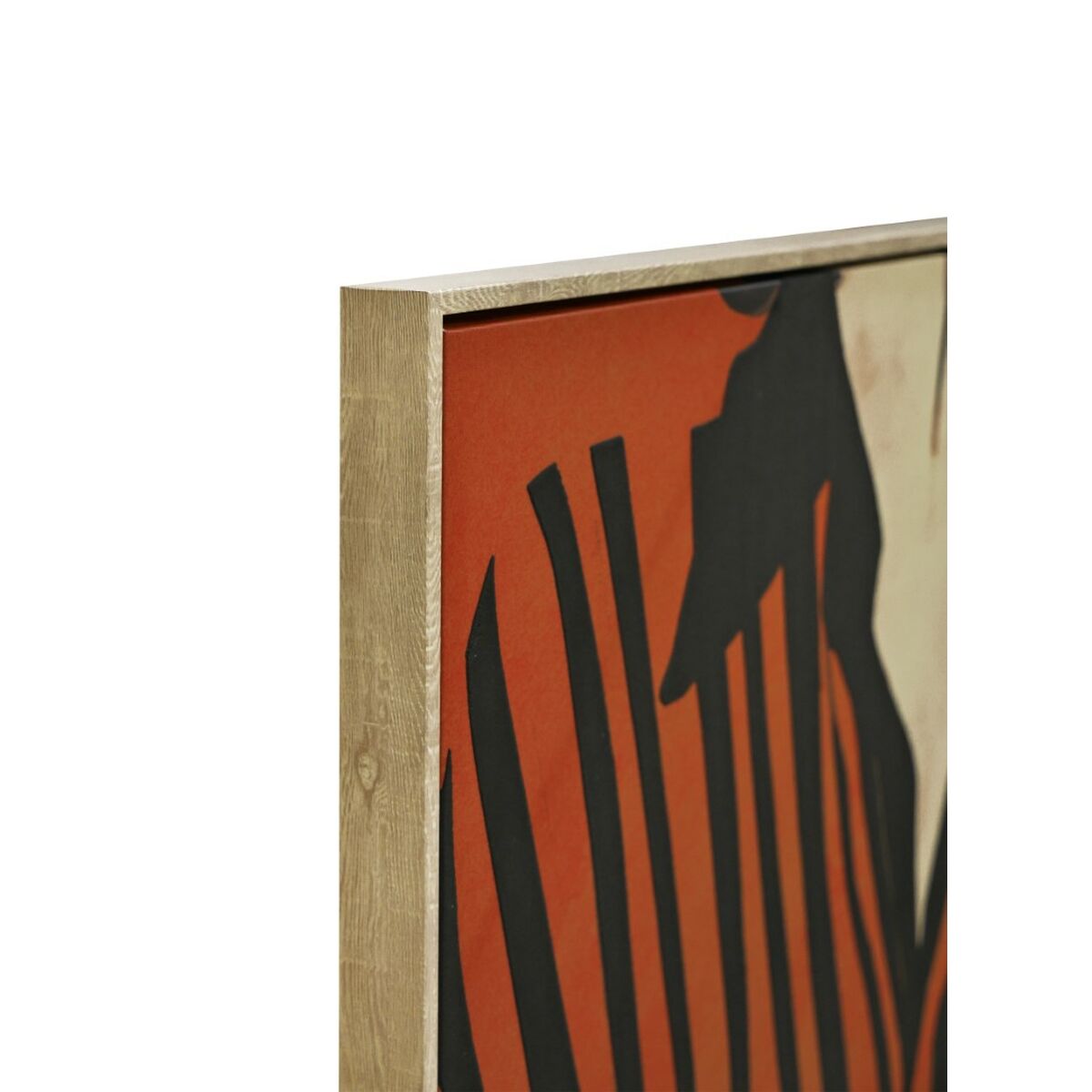 Image secondaire de Cadre Home ESPRIT Noir Rouge Urbaine 83 x 4 x 123 cm (2 Unités)