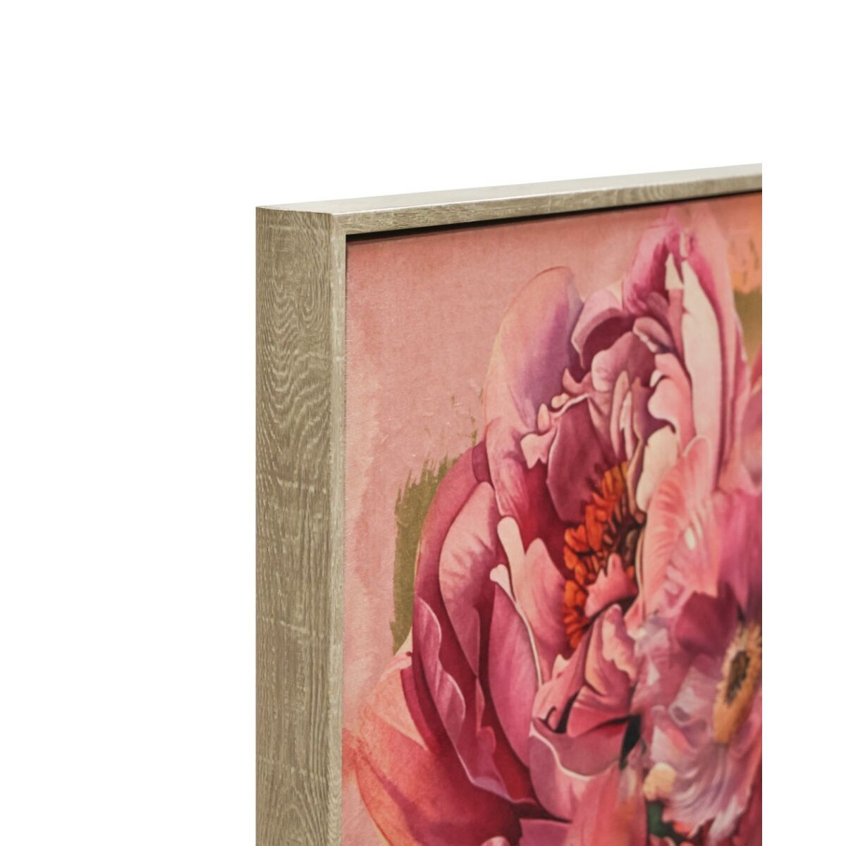 Image secondaire de Cadre Home ESPRIT Rose Fleurs Velours Shabby Chic 103 x 4,5 x 143 cm