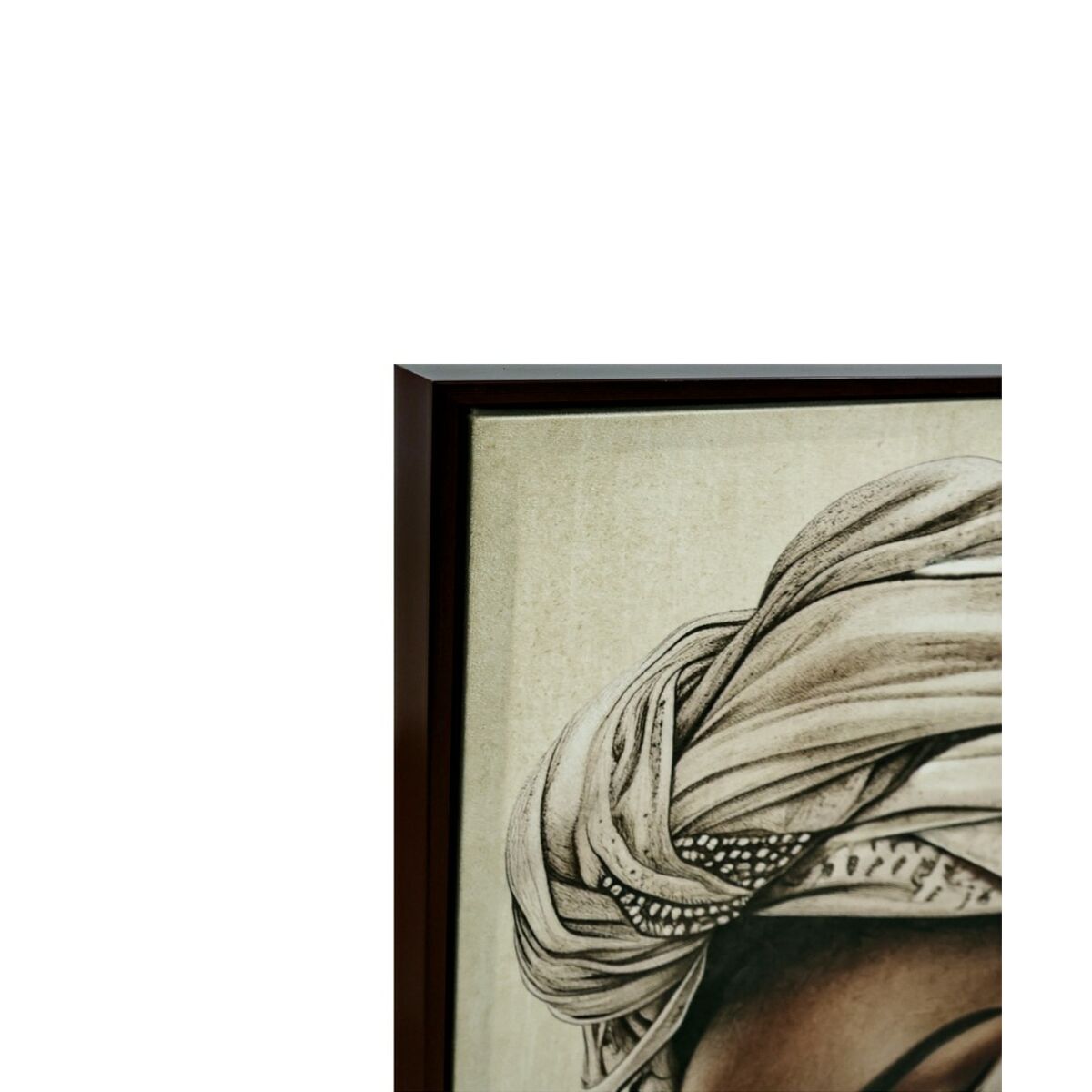 Image secondaire de Cadre Home ESPRIT Marron Beige Colonial Velours Africaine 83 x 4 x 123 cm (2 Unités)