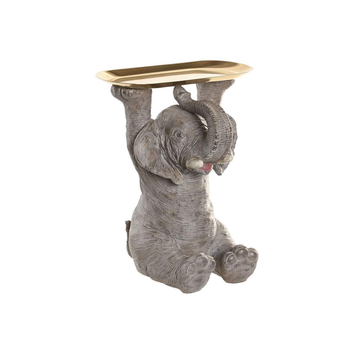 Decoratieve figuren Home ESPRIT Grijs Gouden Olifant 30,5 X 23 X 34,5 CM