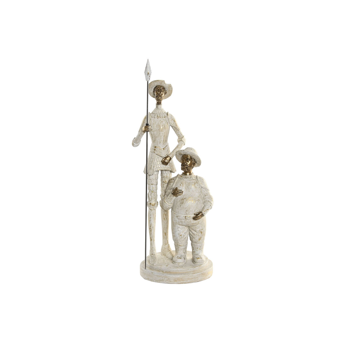 Decoratieve figuren Home ESPRIT Wit Gouden 14 X 13 X 42,5 CM