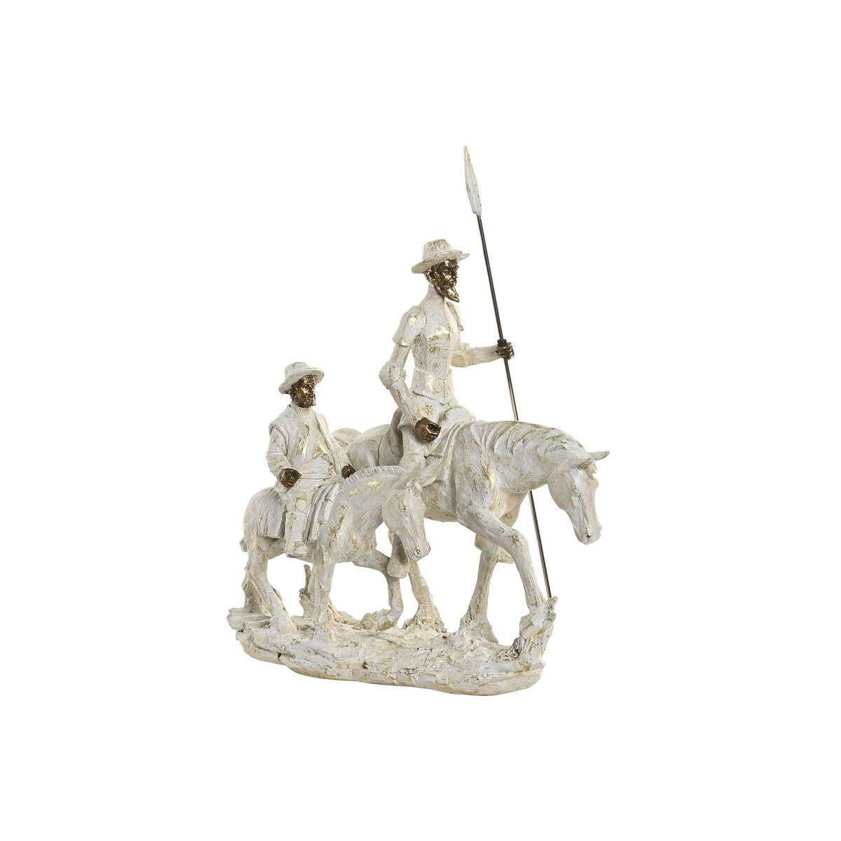 Decoratieve figuren Home ESPRIT Wit Gouden 28,5 X 13 X 33 CM