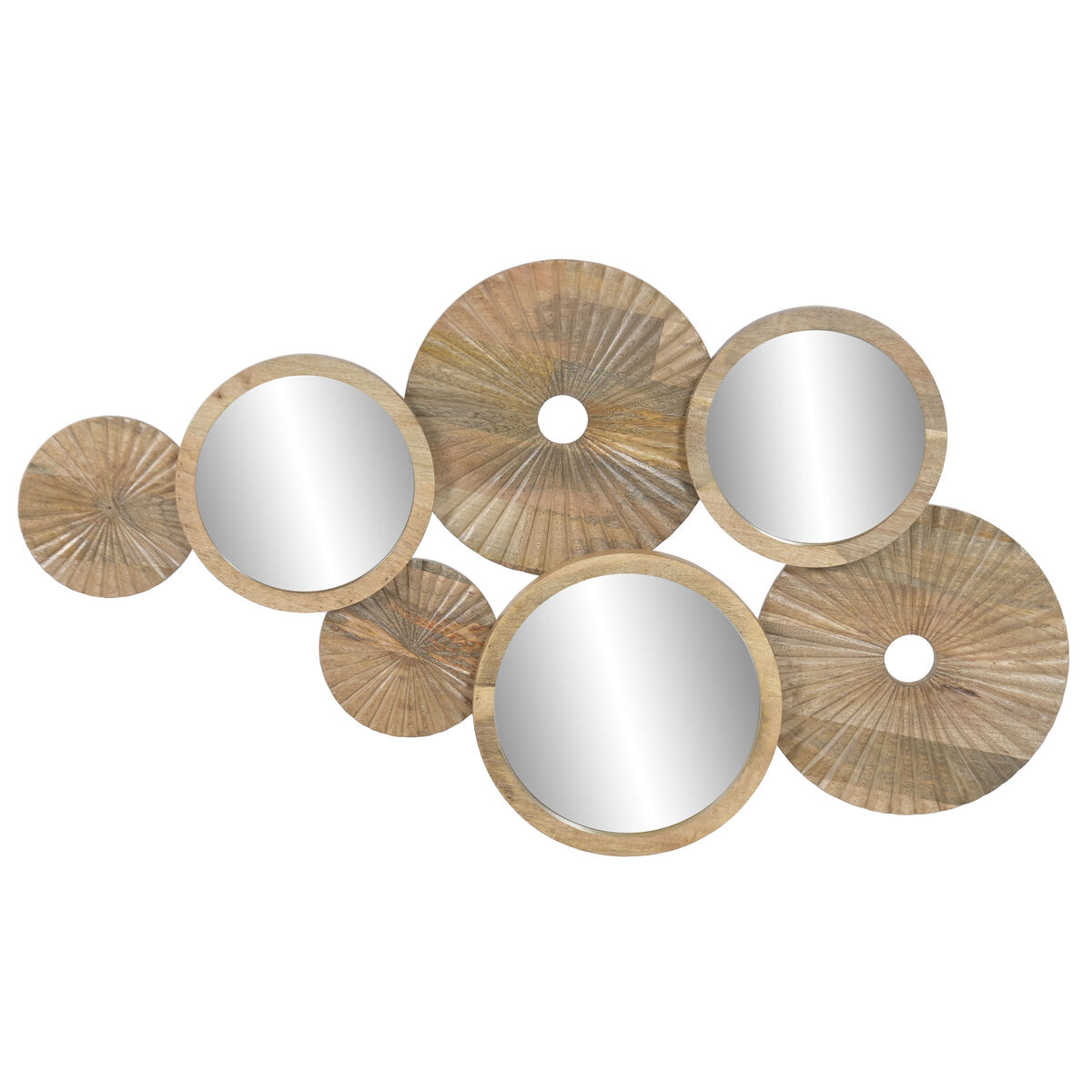 Wanddecoratie Home ESPRIT Mangohout Spiegel 103 X 5 X 58 CM