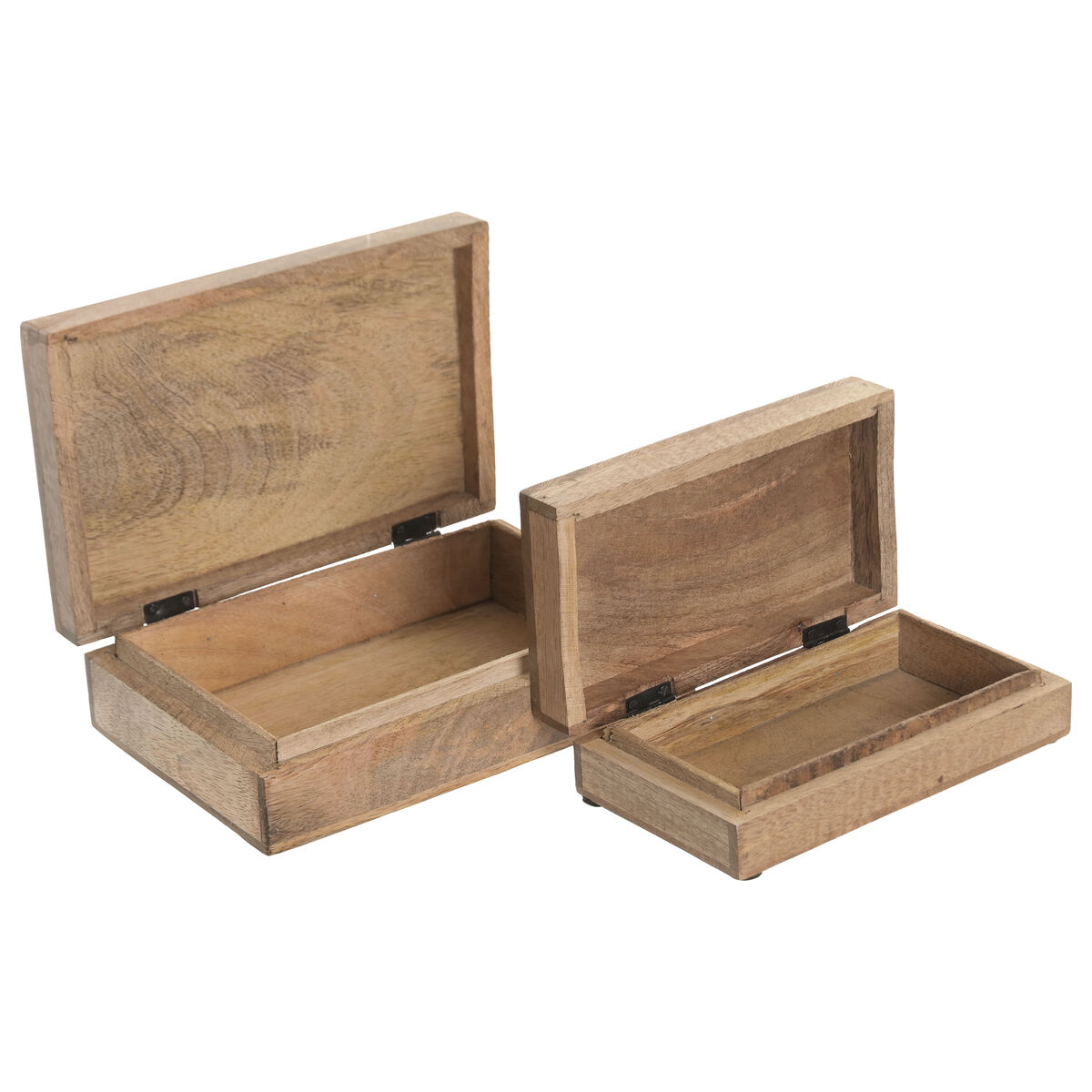 Doos-Juwelenkistje Home ESPRIT Bruin Mangohout 25,5 x 18 x 9 cm