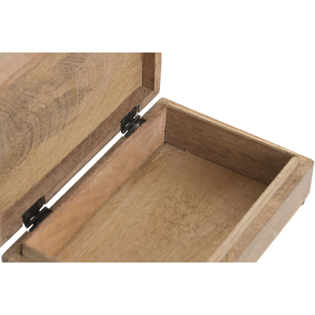 Doos-Juwelenkistje Home ESPRIT Bruin Mangohout 25,5 x 18 x 9 cm