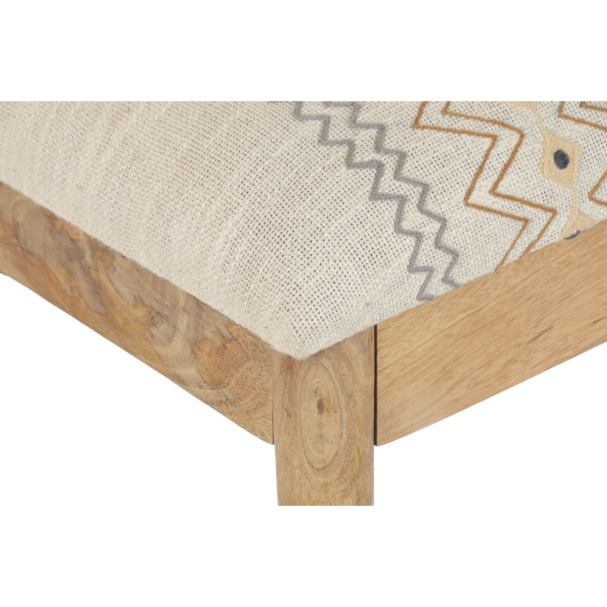 Kruk Home ESPRIT Beige Multicolour Mangohout 113 X 35 X 45 CM