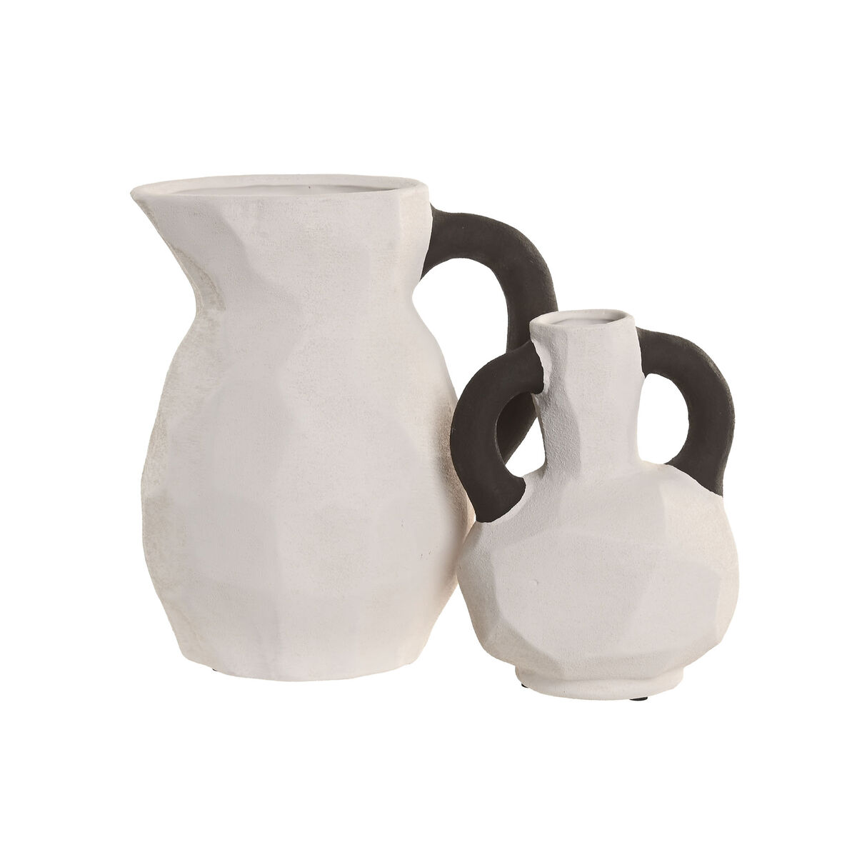 Vaas Home ESPRIT Wit Grijs Keramiek 14 x 14 x 19 cm