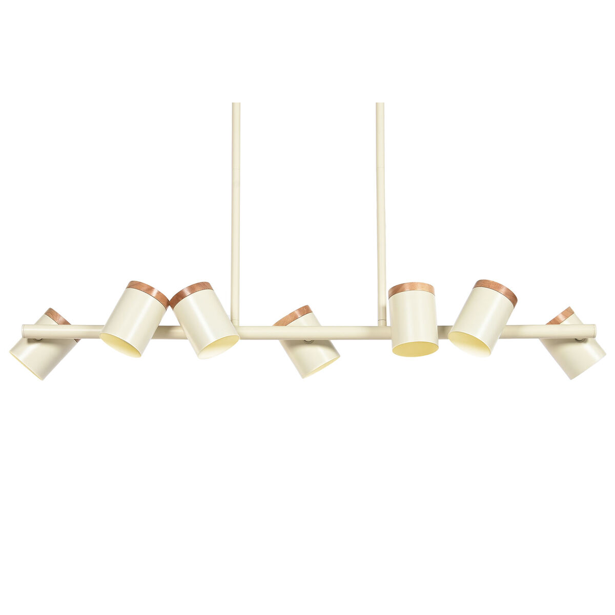 Plafondlamp Home ESPRIT Wit Hout Metaal 104 X 18 X 164 CM