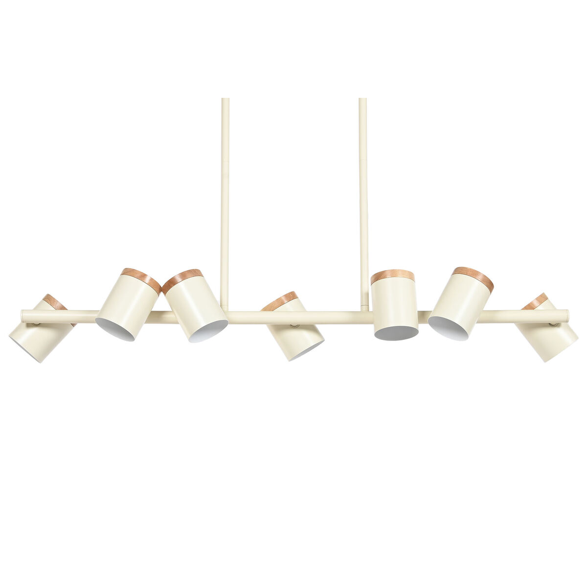 Plafondlamp Home ESPRIT Wit Hout Metaal 104 X 18 X 164 CM