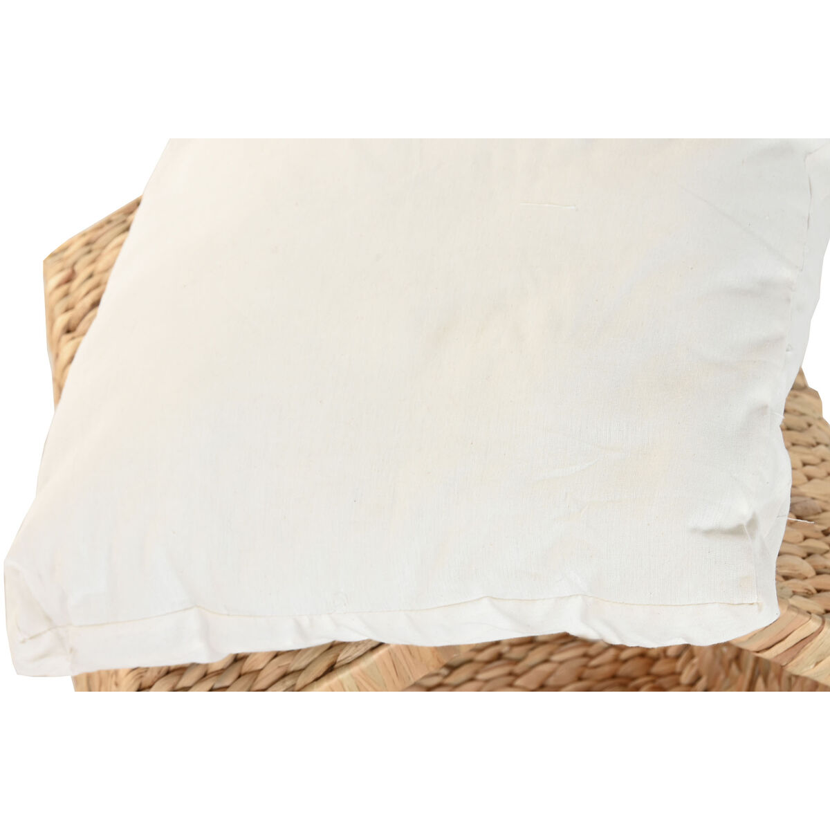 Huisdierbed Home ESPRIT Crème Natuurlijk Metaal Waterhyacint 43 x 43 x 46 cm