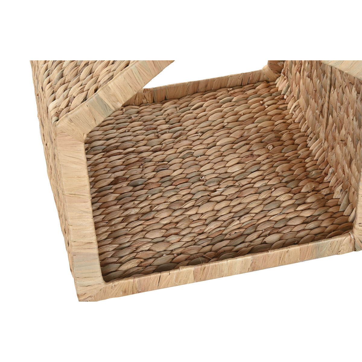 Huisdierbed Home ESPRIT Crème Natuurlijk Metaal Waterhyacint 43 x 43 x 46 cm