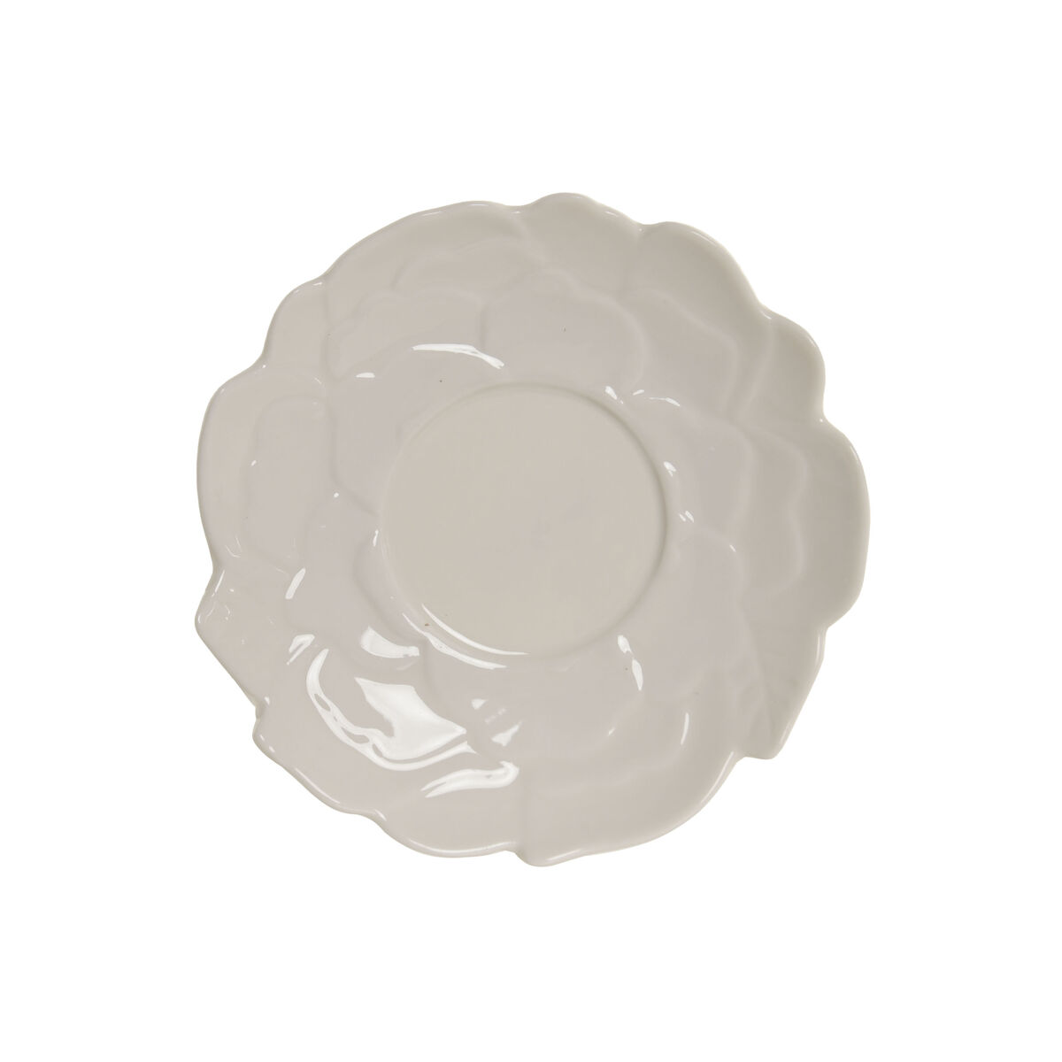 Set of 6 Cups with Plate Home ESPRIT White Porcelain 120 ml, view 5