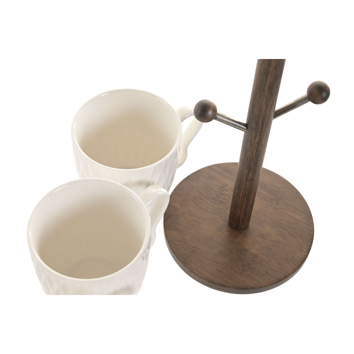 Mok Home ESPRIT Wit Donkerbruin Met reliëf 350 ml
