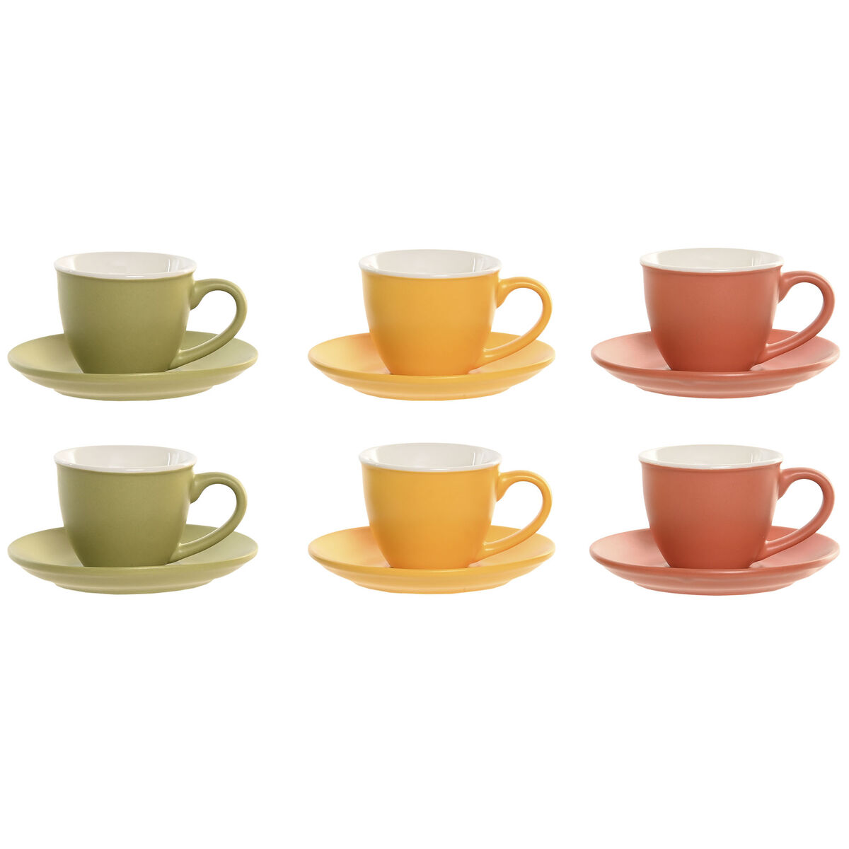 Coffee Set Home ESPRIT Multicolour Porcelain Modern 100 ml 6 Pieces, view 3