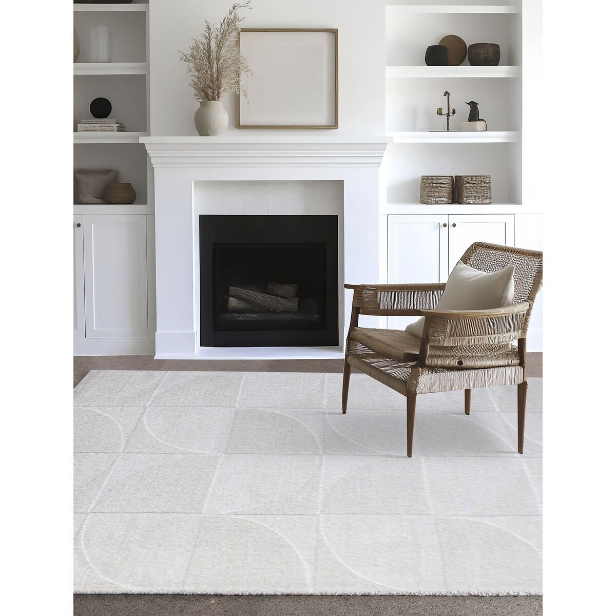 Tapijt Home ESPRIT Beige Aluminium Boho
