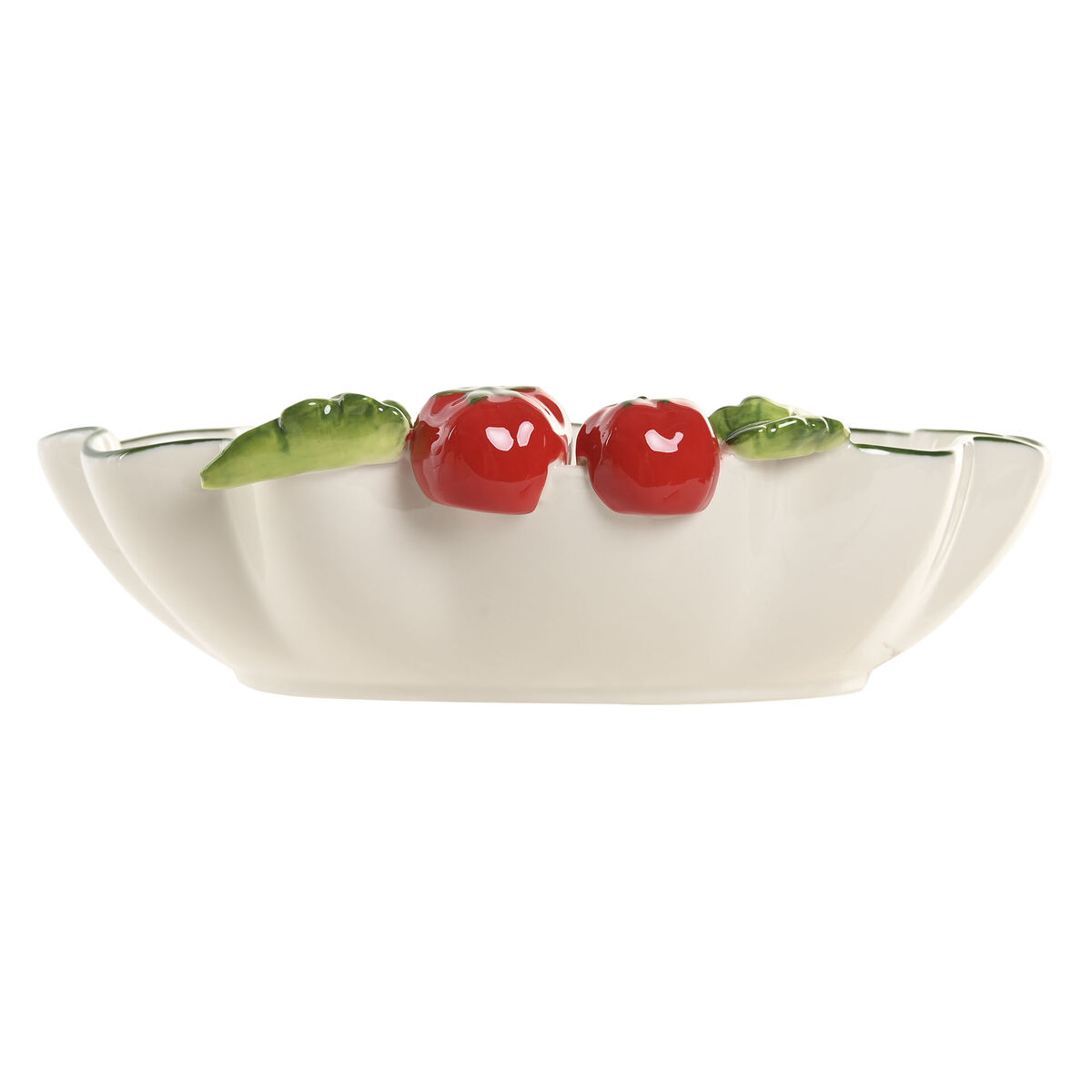 Saladekom Home ESPRIT Wit Rood Groen Keramiek