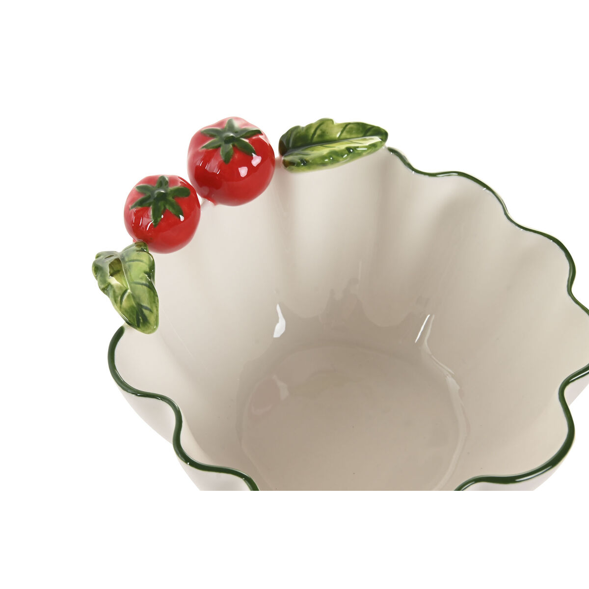 Bowl Home ESPRIT White Red Green Stoneware Mediterranean, view 2